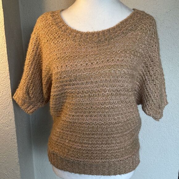 Delia*s Vintage Y2K Made In USA Pink & Beige Sweater - Medium Relaxed Fit - Picture 5 of 10